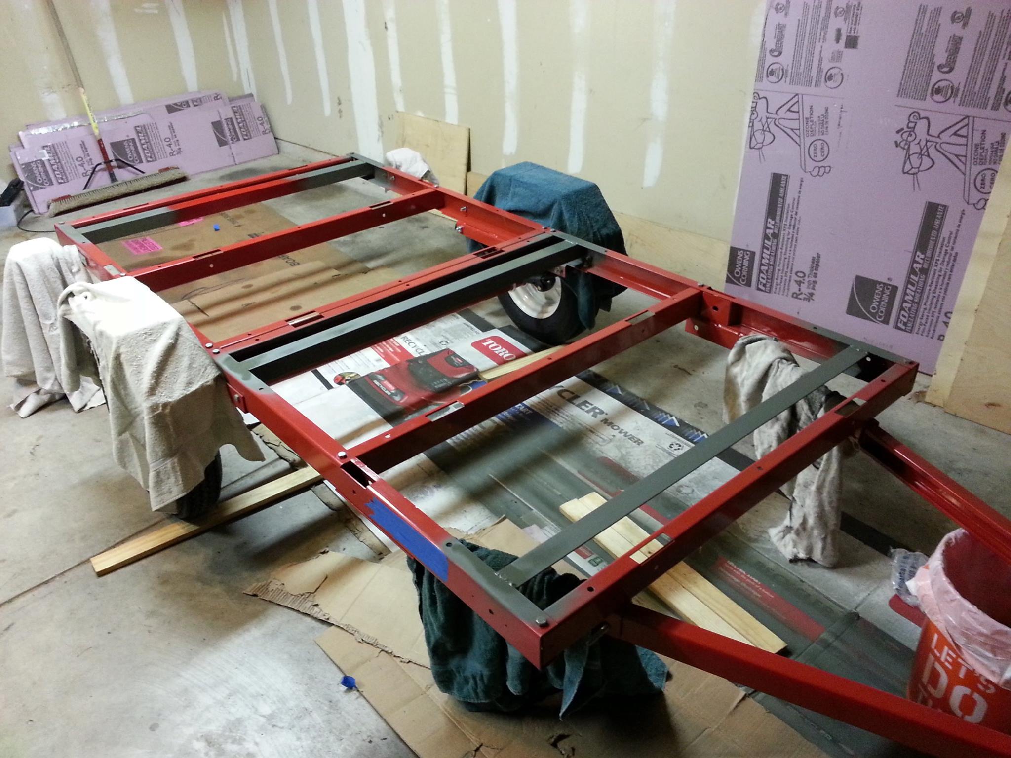 トップ Harbor My Freight Kawasaki | out build trailer utility 4X8 ミニカー